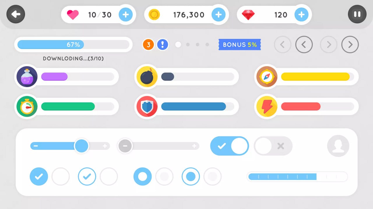 GUI Kit - Simple Round📱 - изображение 4